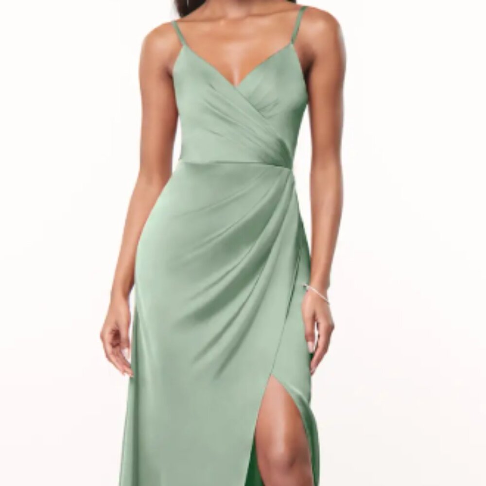 Azazie Stretch Satin Formal Dress